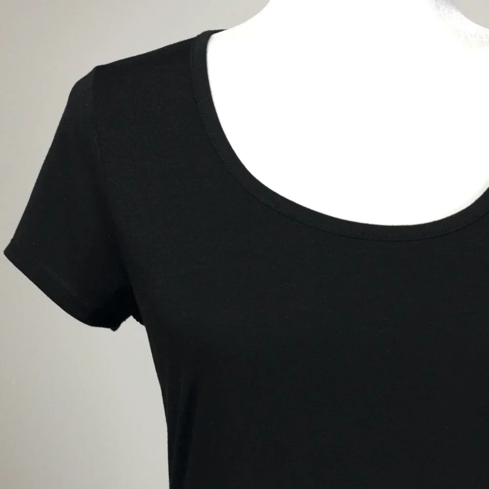 Athleta Ella Colorblock Short Sleeve Black and Grey Activewear Mini Dress - Picture 4 of 9